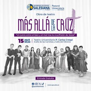 Afiche de la Obra de teatro: Más allá de la cruz
